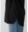 スマート裾ラウンド長袖Tシャツ