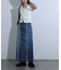 カットオフフリンジデニムスカート