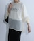 長袖シアートップス＆キャミセット