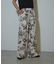 ボタニカル柄ワイドパンツ