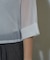 シアー裾ドロストクロップドシャツ
