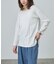 スマート裾ラウンド長袖Tシャツ