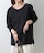 スマート裾ラウンド長袖Tシャツ