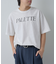 幾何学ロゴプリントTシャツ