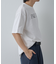 幾何学ロゴプリントTシャツ