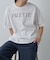 幾何学ロゴプリントTシャツ