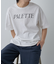 幾何学ロゴプリントTシャツ