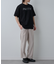 幾何学ロゴプリントTシャツ