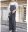 【さらもちニット】ビスコースリブクルー半袖ニット