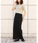 【さらもちニット】ビスコースリブクルー半袖ニット