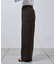 リネンライクタックワイドパンツ