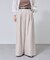 ストライプタックワイドパンツ