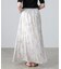 ノイズフローラルプリントスカート