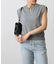 【WEB限定】ワッフルキーネックフレンチスリーブトップス