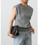 【WEB限定】ワッフルキーネックフレンチスリーブトップス