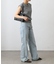 【WEB限定】ワッフルキーネックフレンチスリーブトップス