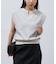 【WEB限定】ワッフルキーネックフレンチスリーブトップス