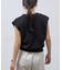 【WEB限定】ワッフルキーネックフレンチスリーブトップス