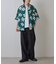 アートフラワー柄半袖シャツ