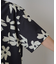 アートフラワー柄半袖シャツ
