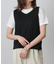 リネンライクバックツイストニットベスト