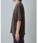 スプレー加工アップリケロゴTシャツ