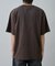 スプレー加工アップリケロゴTシャツ