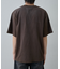 スプレー加工アップリケロゴTシャツ