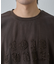 スプレー加工アップリケロゴTシャツ