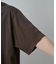 スプレー加工アップリケロゴTシャツ