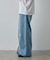 【UNISEX】ワイドストレートクラッシュデニム