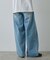 【UNISEX】ワイドストレートクラッシュデニム