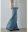 【UNISEX】ワイドストレートクラッシュデニム