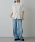【UNISEX】ワイドストレートクラッシュデニム