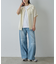 【UNISEX】ワイドストレートクラッシュデニム