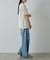 【UNISEX】ワイドストレートクラッシュデニム