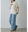 【UNISEX】ワイドストレートクラッシュデニム