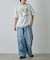 【UNISEX】ワイドストレートクラッシュデニム