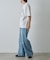 【UNISEX】ワイドストレートクラッシュデニム
