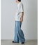 【UNISEX】ワイドストレートクラッシュデニム