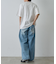 【UNISEX】ワイドストレートクラッシュデニム