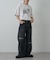 【UNISEX】ワイドストレートクラッシュデニム