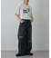 【UNISEX】ワイドストレートクラッシュデニム