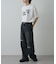 【UNISEX】ワイドストレートクラッシュデニム