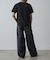 【UNISEX】ワイドストレートクラッシュデニム