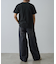 【UNISEX】ワイドストレートクラッシュデニム