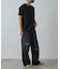 【UNISEX】ワイドストレートクラッシュデニム