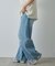 【UNISEX】ワイドストレートクラッシュデニム