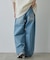 【UNISEX】ワイドストレートクラッシュデニム