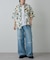 【UNISEX】ワイドストレートクラッシュデニム